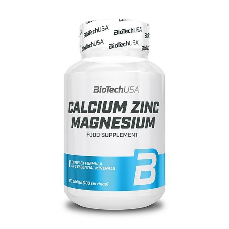 BioTech Calcium Zinc Magnesium - 100 Tabl. - MEGA NUTRICIA