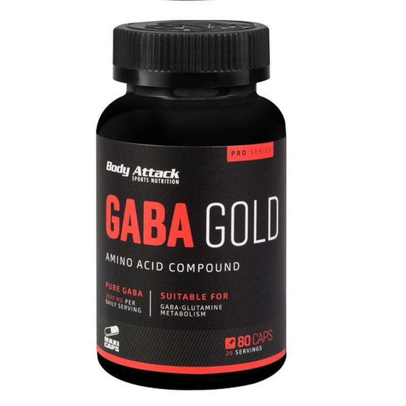 Body Attack Gaba Gold 80 Capsules - MEGA NUTRICIA
