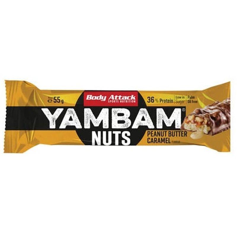 Body Attack YAMBAM NUTS Protein Reep (15x55g) - MEGA NUTRICIA