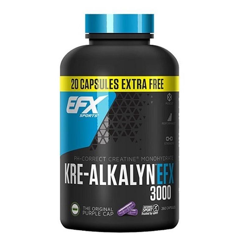 EFX Kre-Alkalyn 3000 - 260 Capsules - MEGA NUTRICIA