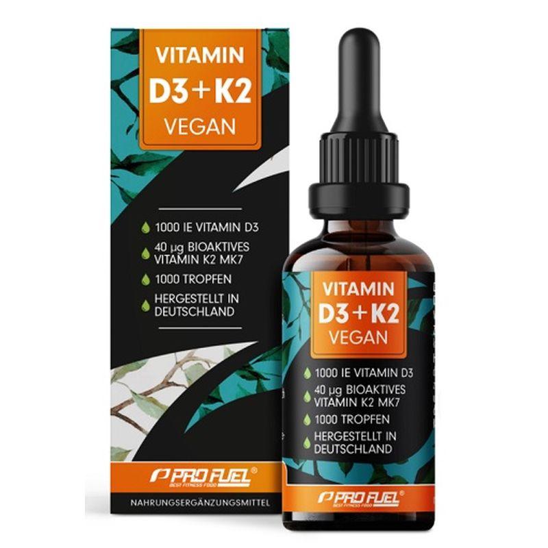 ProFuel Vitamin D3+K2 Vegan Druppels 30ml - MEGA NUTRICIA