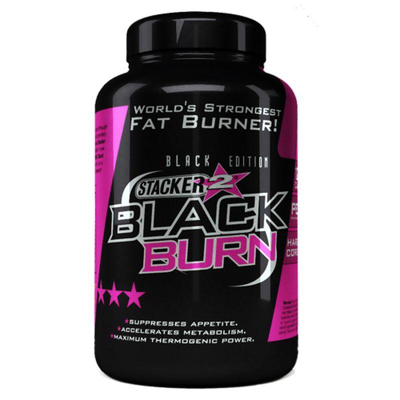 Stacker2 Black Burn Fatburner - 120 Capsules - MEGA NUTRICIA