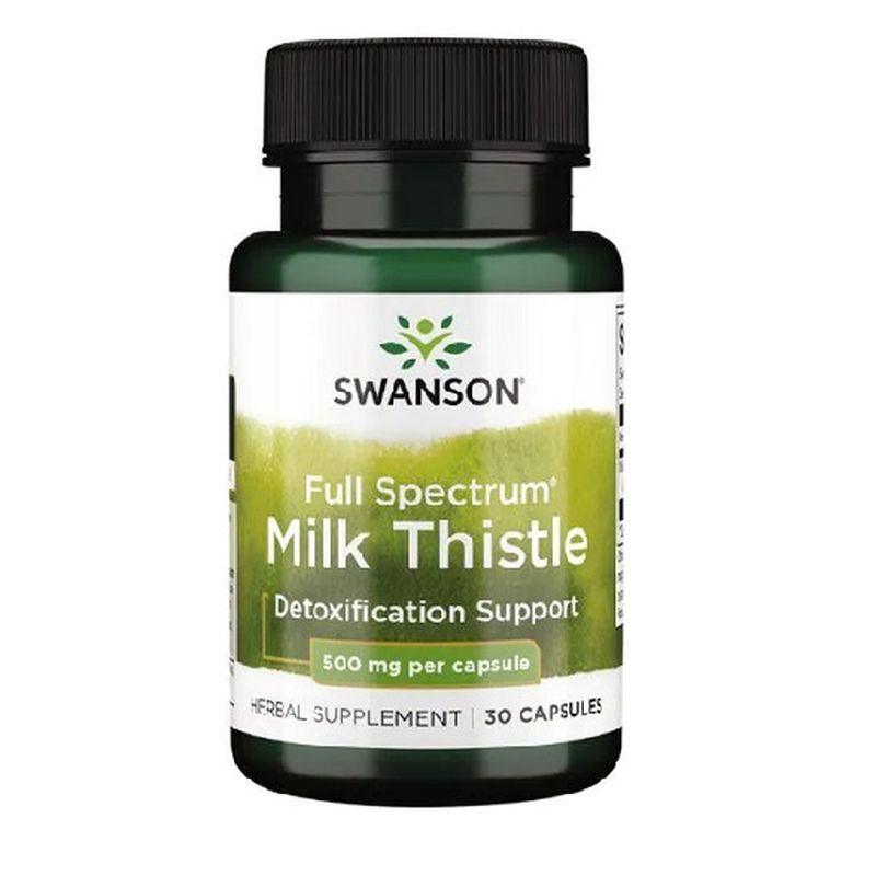 Swanson Milk Thistle 500mg, 30 Capsules - MEGA NUTRICIA
