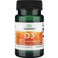 Thumbnail for Swanson Vitamin D3 - 1000 IU - 30 Capsules - MEGA NUTRICIA