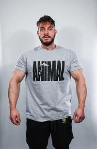 Thumbnail for Universal Animal Basic T-Shirt Grey - MEGA NUTRICIA