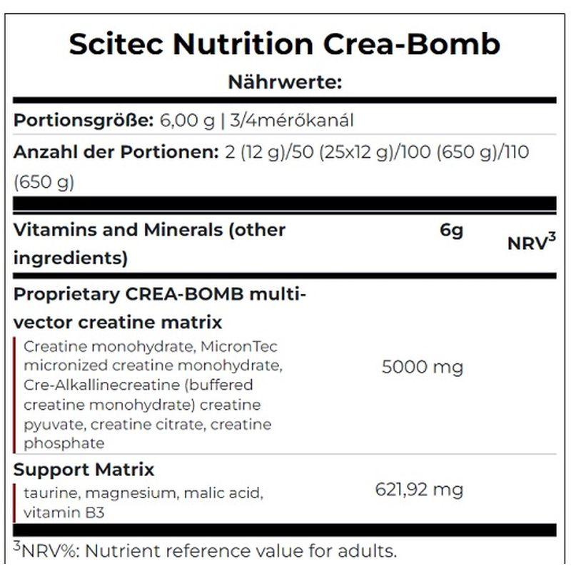 Scitec Crea-Bomb 660g - MEGA NUTRICIA