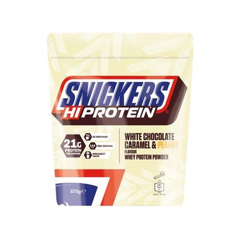 Snickers HI Protein 875g White Choc, Caramel&Peanut - MEGA NUTRICIA